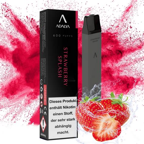 Adalya Vape E Shisha Strawberry Splash Jetzt Kaufen Shishame De