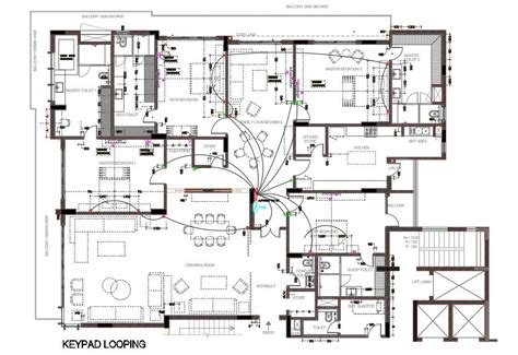 4 Bhk Master Bedroom Plan With Furniture Design Dwg File Cadbull