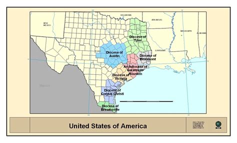 Texas Catholic Diocese Map Tourist Map Of English | Images and Photos ...