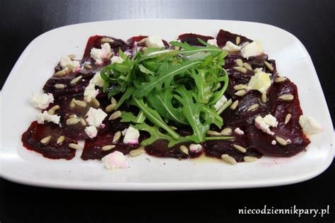 Carpaccio Z Buraka Pieczonego Klasyk Z Fet I Rukol