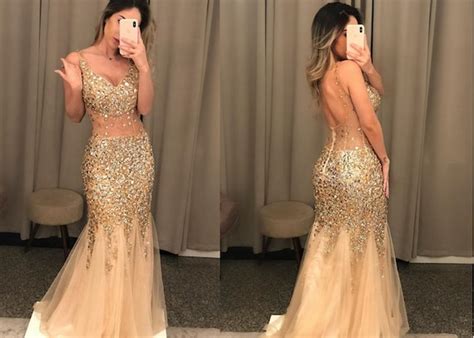 Sexy Gold Prom Dresses 2022