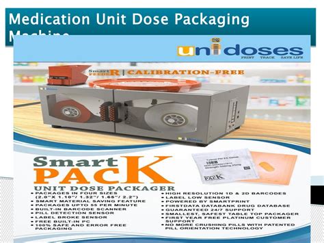 Medication Unit Dose Packaging Machine by unidoses - Issuu