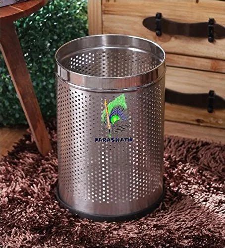 Parasnath Perforated Open Bin Stainless Steel Dustbin At Rs Piece