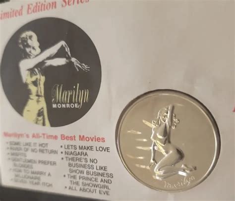 RARE MARILYN MONROE Nude Coin Madison Mint 5 Oz 999 Fine Silver