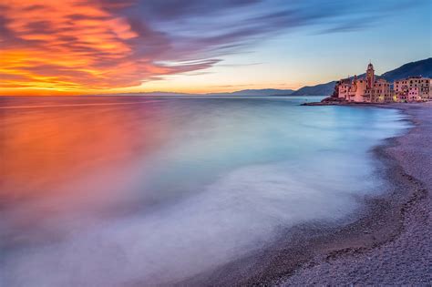 Wallpaper Sunlight Landscape Lights Sunset Sea Italy Bay