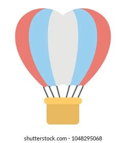 Hot Air Balloon D Cartoon Style Stock Vector Royalty Free Shutterstock