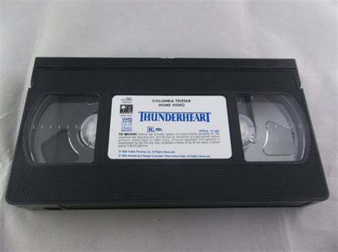 Thunderheart Columbia Tristar Home Video 1992 VHS Val Kilmer VHS Tapes