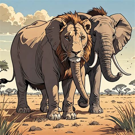 lion   elephant   friendship storycom