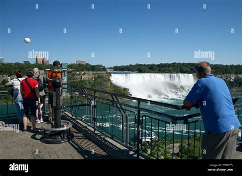 Niagara Falls View From An Observation Deck At The American Falls