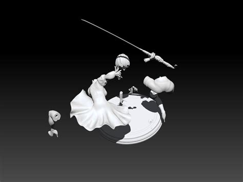 Archivo 3d Yorha 2b Figurita Impresa En 3d・diseño Imprimible En 3d Para Descargar・cults