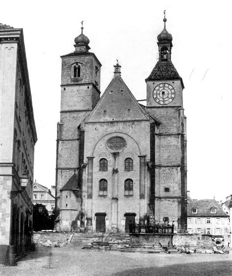 Regensburg Historisch Ca Foto Von Neupfarrkirche Mit Alten T Rmen