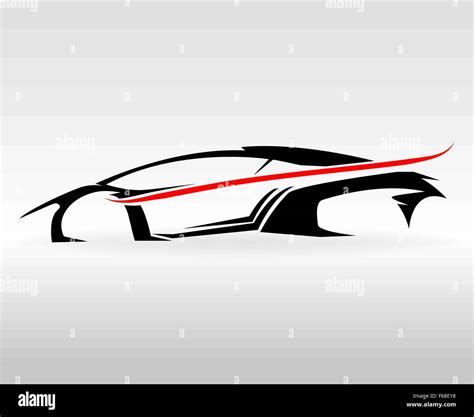 Concept Sports Car Vehicle Outlines Graphic Stock Vector Image And Art