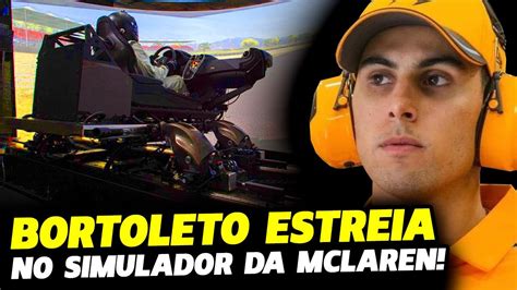 BORTOLETO ESTREIA NO SIMULADOR E VISA CHANCE DE PILOTAR NA F1 EM 2024