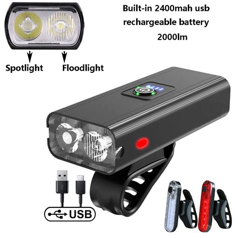 T6 led luz da bicicleta frente usb recarregável mtb mountain bike farol