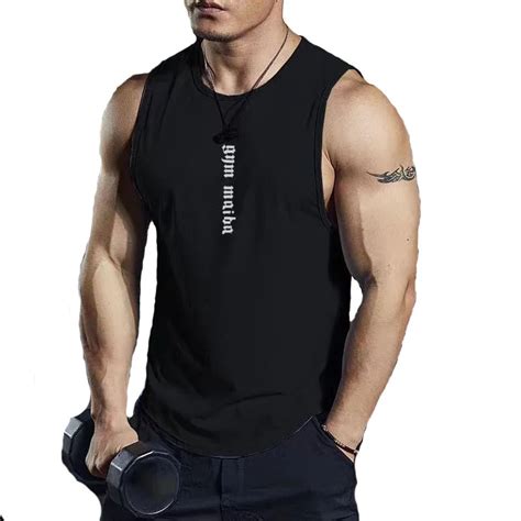 Tops De Regatas Muscula O Masculino Treino De Gin Stica Camisa Sem