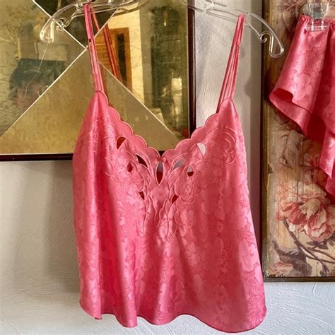 Victoria S Secret Intimates Sleepwear Vintage Victorias Secret Silky Cheeky Lingerie Set