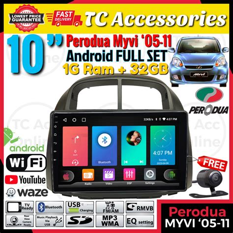 Perodua Myvi Android Din Car Player Gb Gb Ram