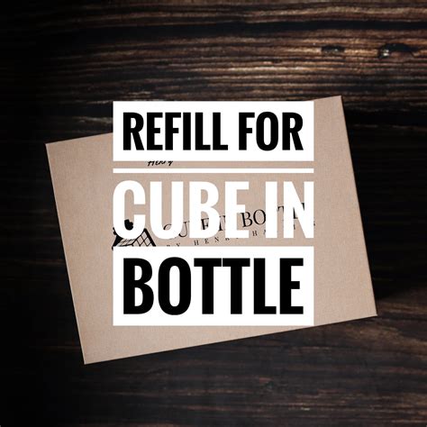 Refill For Cube In Bottle By Henry Harrius Ersatzteil Zauberbox At