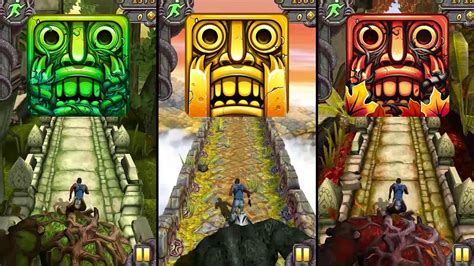 Temple Run Lost Jungle Vs Sky Summit Vs Jungle Fall Endless Run