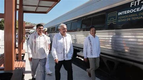 Amlo Inaugura L Nea Z Del Tren Trans Stmico Del Corredor Interoce Nico