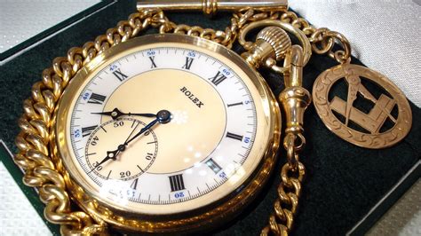 Rolex Solid Gold Pocket Watch With Chain Little Review Youtube