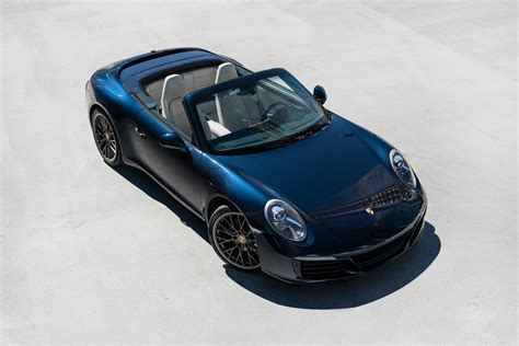 Porsche 911 Carrera Blue Rental In Miami PLR