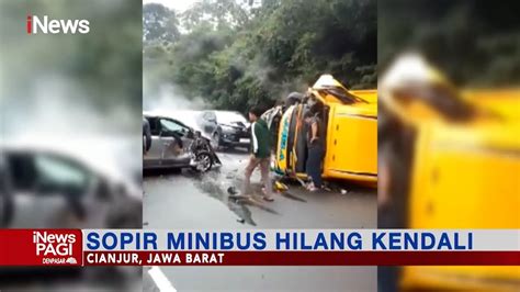 Sopir Hilang Kendali Minibus Tabrak Truk Boks Di Cianjur INewsPagi 02