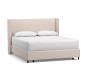 Elliot Shelter Footboard Upholstered Storage Bed Pottery Barn