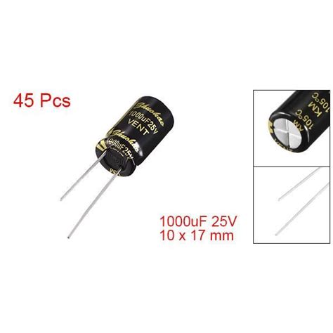 SOURCING MAP Condensateur électrolytique radial en aluminium 1000uF 25V