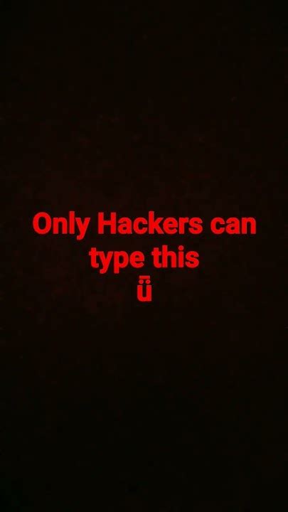 Only Hackers Can Type This ǖ Youtube