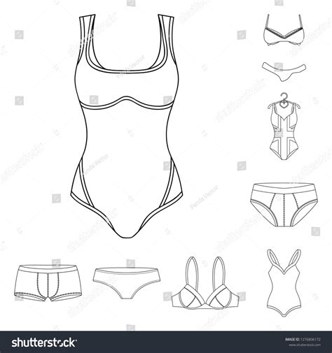 Vector Design Of Bikini And Fashion Logo Royalty Free Stock Vector