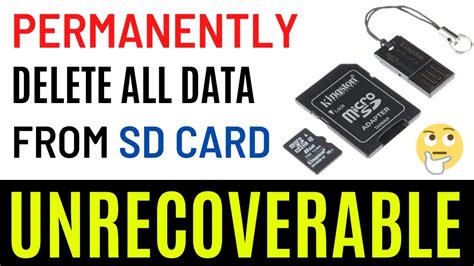 How To Deleteerase Data Permanently From Sd Card Memory Card Or Usb