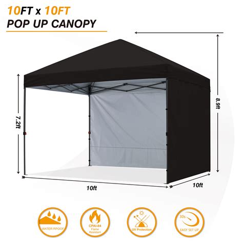 COOSHADE Pop Up Canopy Tent 10x10Ft Outdoor Festival Tailgate Event