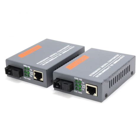 Ethernet Optical Fiber Converter (Pair) - Audiophonics