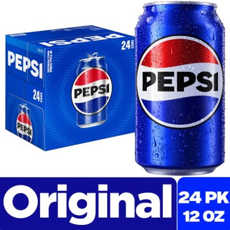 Pepsi Cola® Soda Cans, 24 pk / 12 fl oz - Pick ‘n Save