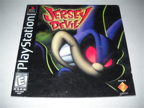 Manual ONLY ~ Jersey Devil - Instruction Booklet - Ps1, Playstation 1