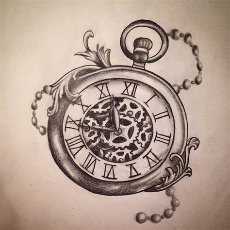 Clock Tattoo Drawing Skill