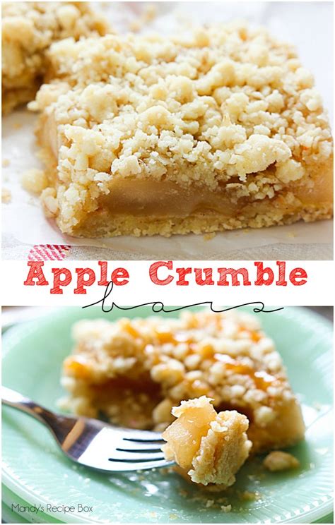 Apple Crumble Bars Mandys Recipe Box