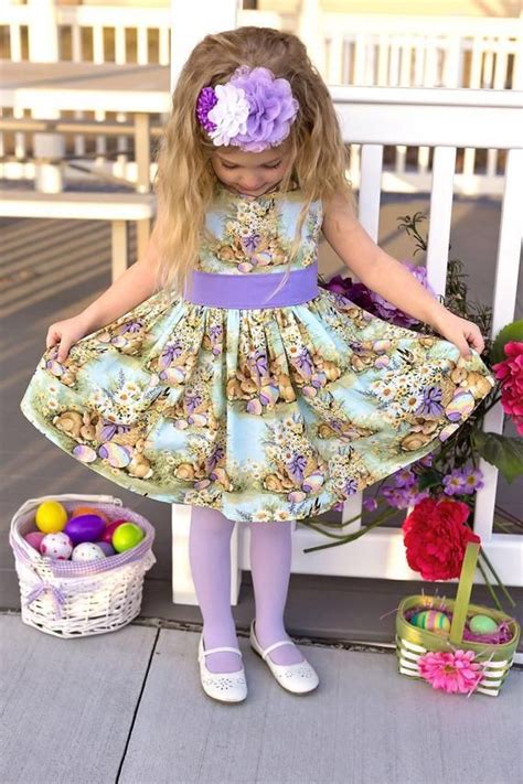 Girls Easter Dress Girls Bunny Dress Girls Spring Dress Girls