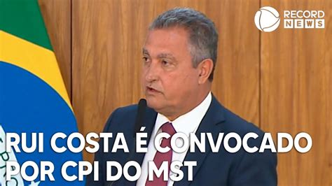 CPI do MST aprova a convocação do ministro Rui Costa YouTube