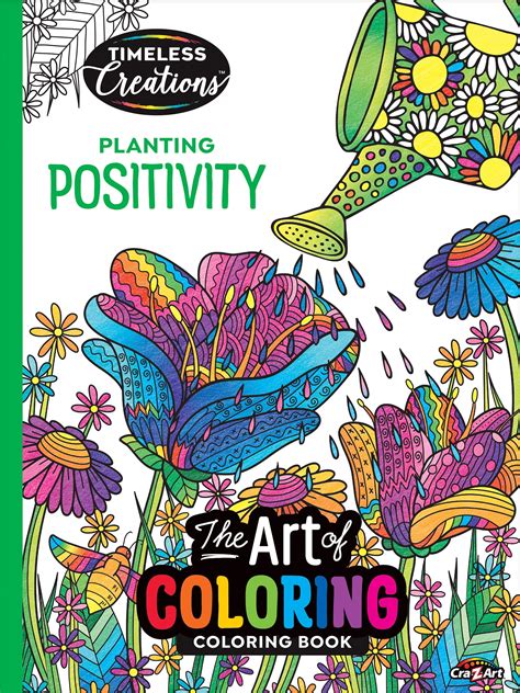 Cra Z Art Timeless Creations Coloring Book Planting Positivity