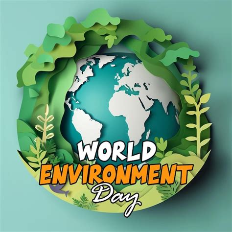 Cartel y pancarta del Día Mundial del Medio Ambiente con la tierra