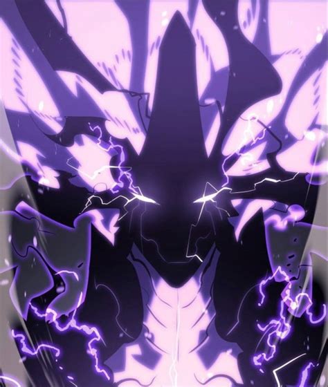 An Anime Character With Purple Hair And Lightning