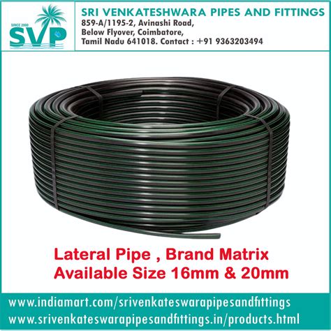 Virgin M Drip Irrigation Lateral Pipe Round At Best Price In