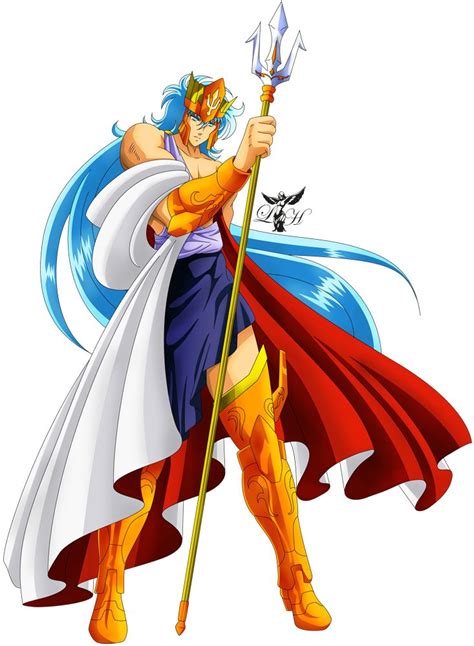 Poseidon Classic (Render) by LadyHeinstein on DeviantArt | Saint seiya, Poseidon, Kido