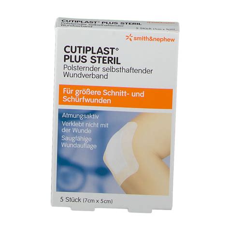 CUTIPLAST Plus Steril 5x7 Cm Verband 5 Pc S Shop Apotheke Ch