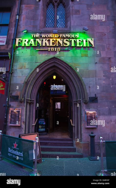 Frankenstein bar nightclub exterior old town Edinburgh Scotland Britain ...