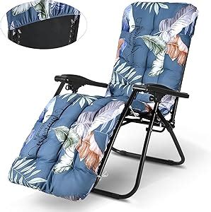 Wildfun Sun Lounger Cushion Only Cm Thick Garden Seat Pads