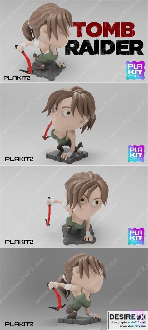 Desire Fx 3d Models Plakit2 Tomb Raider Lara Croft 3d Print