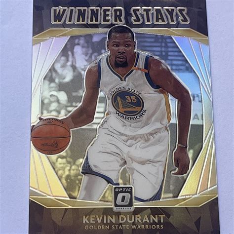 2020 21 Panini Donruss Optic Winner Stays Silver Prizm Kevin Durant No